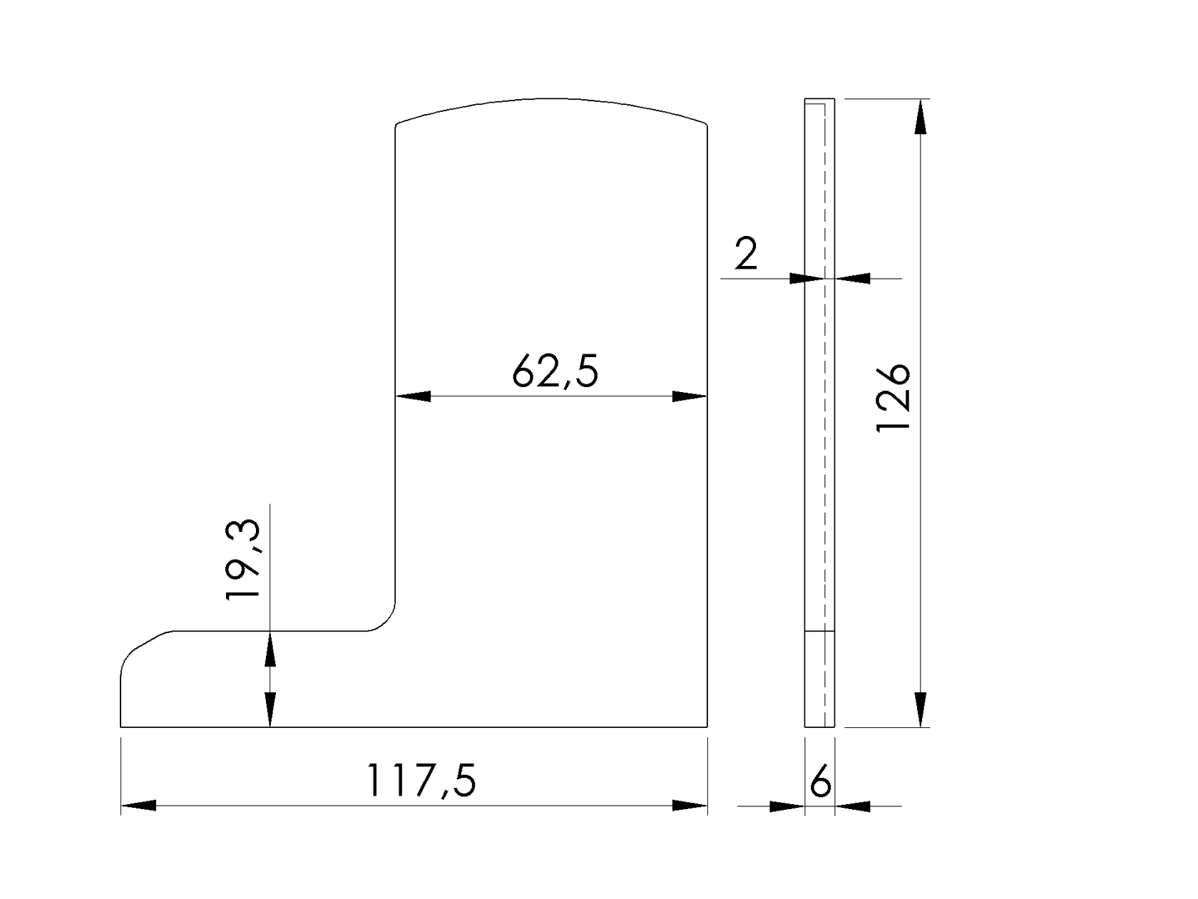 Zaślepki do Profili Al/0006-UNO-S-E