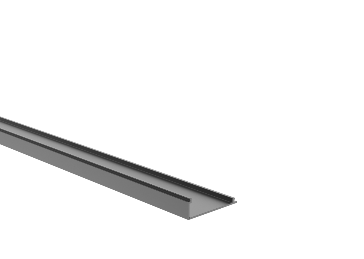 Aluminiowy adapter do ogrodzeń dla wypełnień tablic 1-8mm - listwa mas