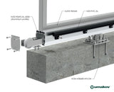 Prowadzenie dolne profila AL 90x95
