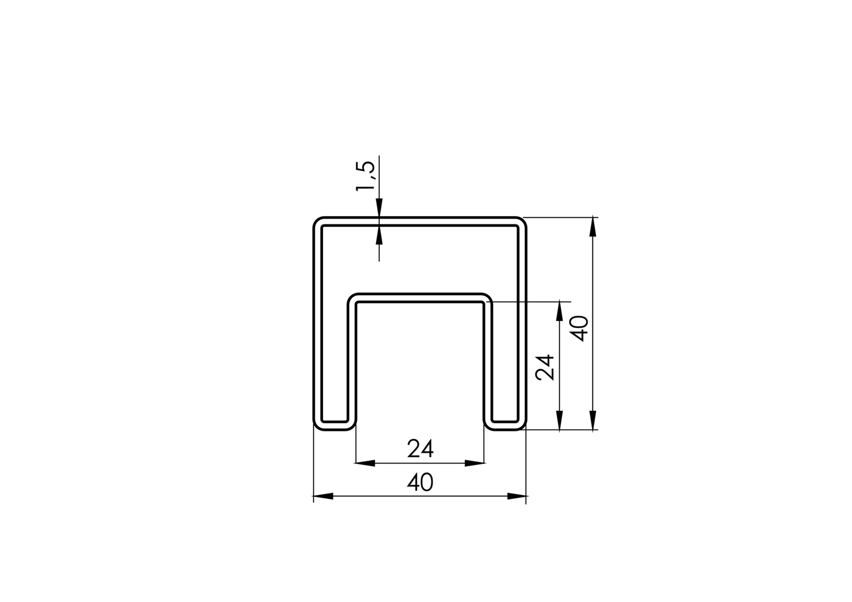 Pochwyt nakładany na szkło