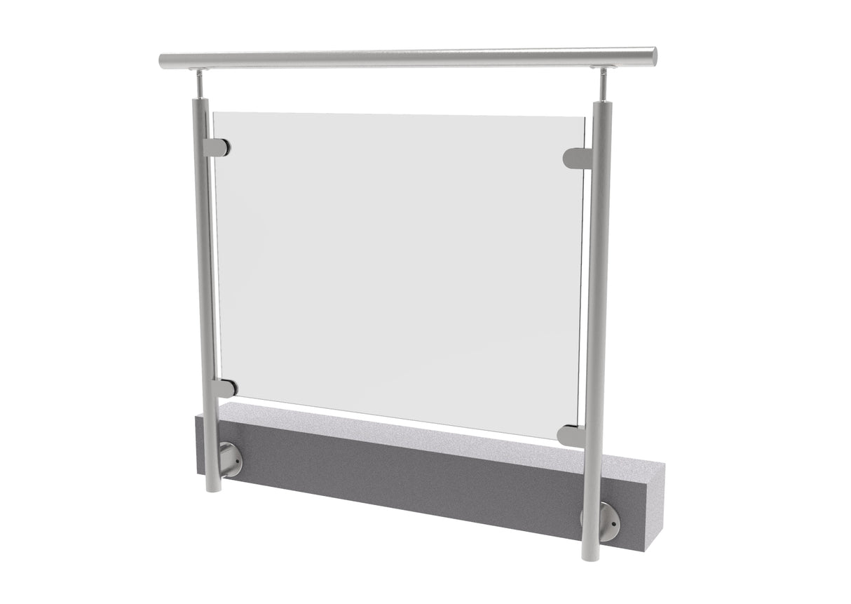 Słupek nierdzewny  + plate