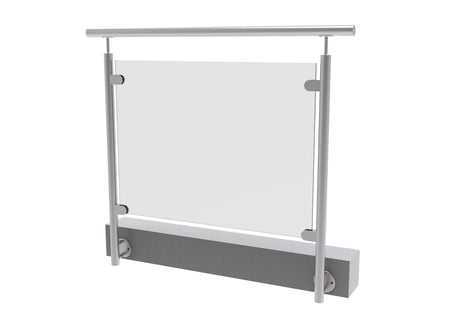 Słupek nierdzewny  + plate