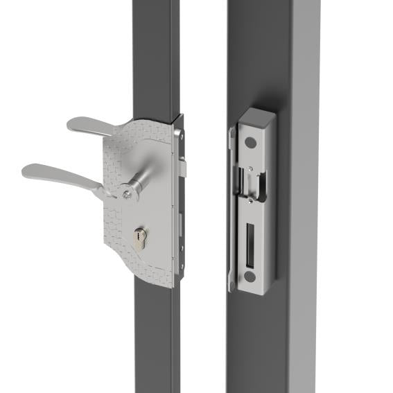 Zestaw zamków 30x30 z zamkiem elektrom. a szyldy