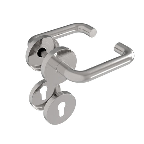 Klamka z szyldem -  para AISI 304, K320,