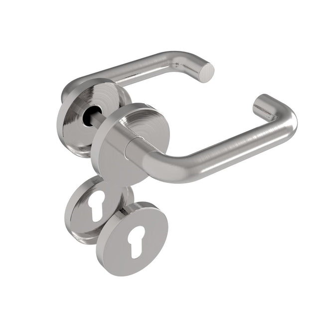 Klamka z szyldem -  para AISI 304, K320,