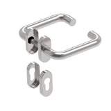 Klamka z szyldem - para AISI 304, K320