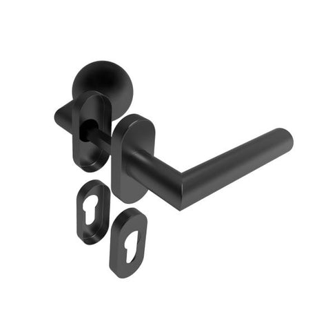 Klamko-gałka, stal nierdzewna, AISI 304 BLACK