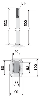 Słupek pod fotokomórki