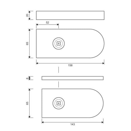 Zamek s klamka i wkładkę AISI304 UV