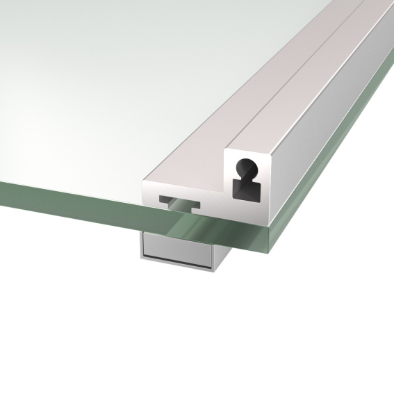 Profil do szklanych drzwi + zawias
