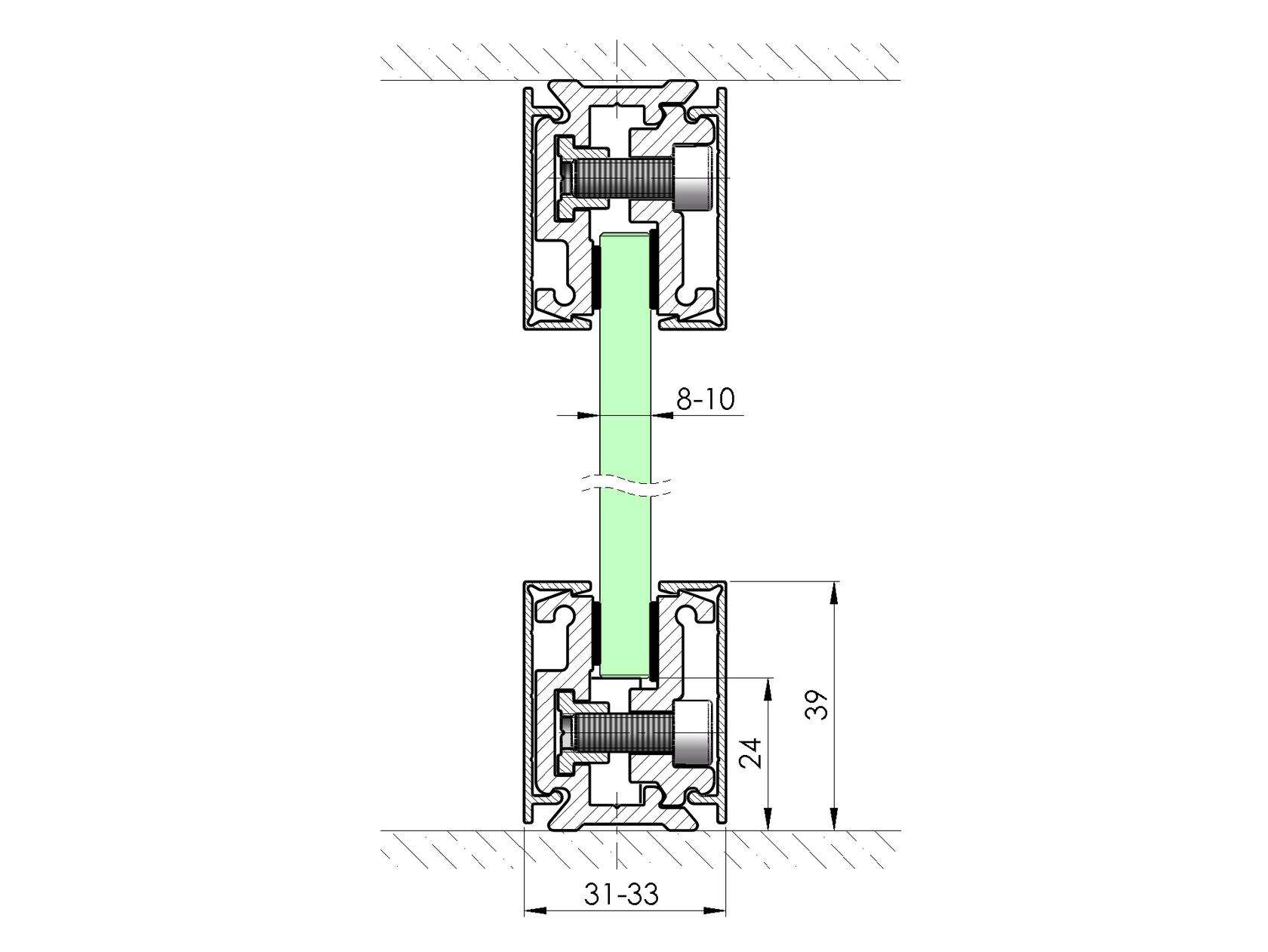 Listwa zasciskowa z taśmą osłonową COM
