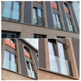 Francuskie okno Aluminiowa rama bez szkła