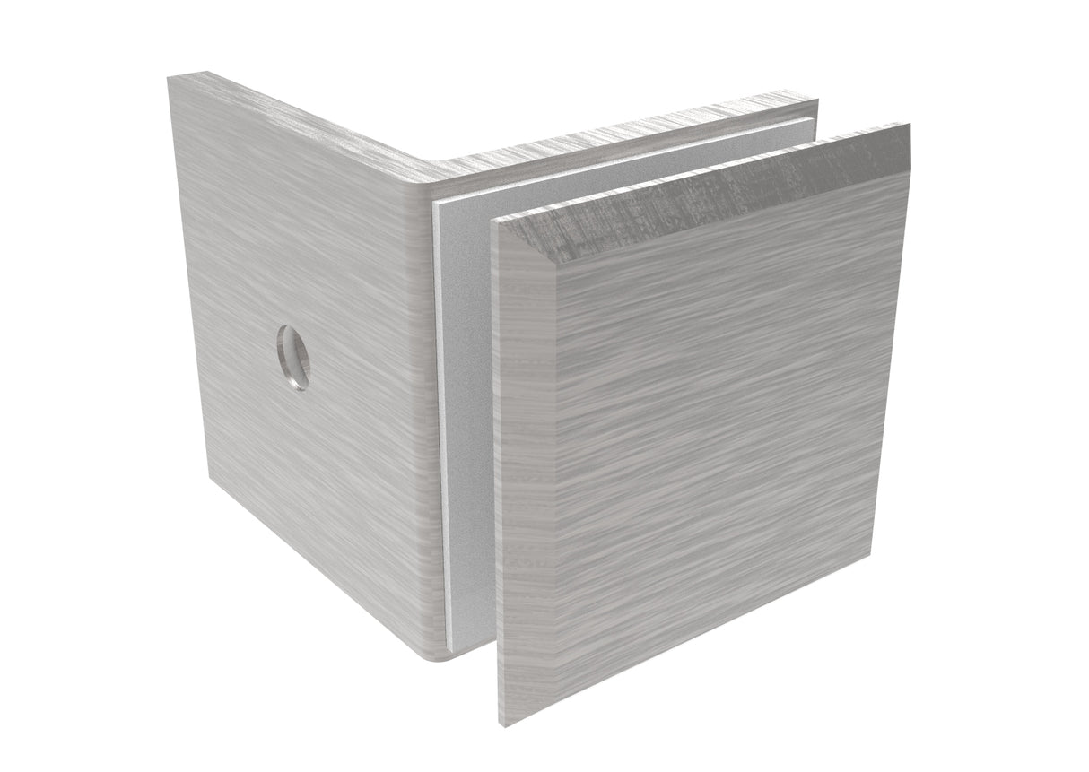 Uchwyt szkła, Zamak, 90°, T 8-10 mm