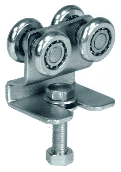 4 - rolkowy wózek ze sworzniem do szyny Zn, profil