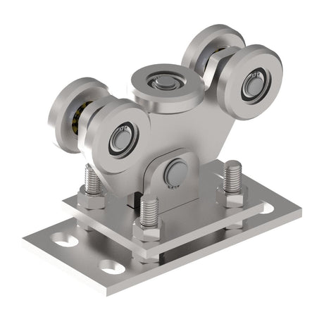 Wózek 5-rolkowy do bram samonośnych,AISI 304 60x60