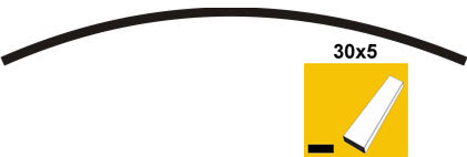 Łuk obły 30x5, P200, L1940mm