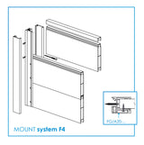 Aluminiowa listwa wykończeniowa górna wypełnienia FG/F20