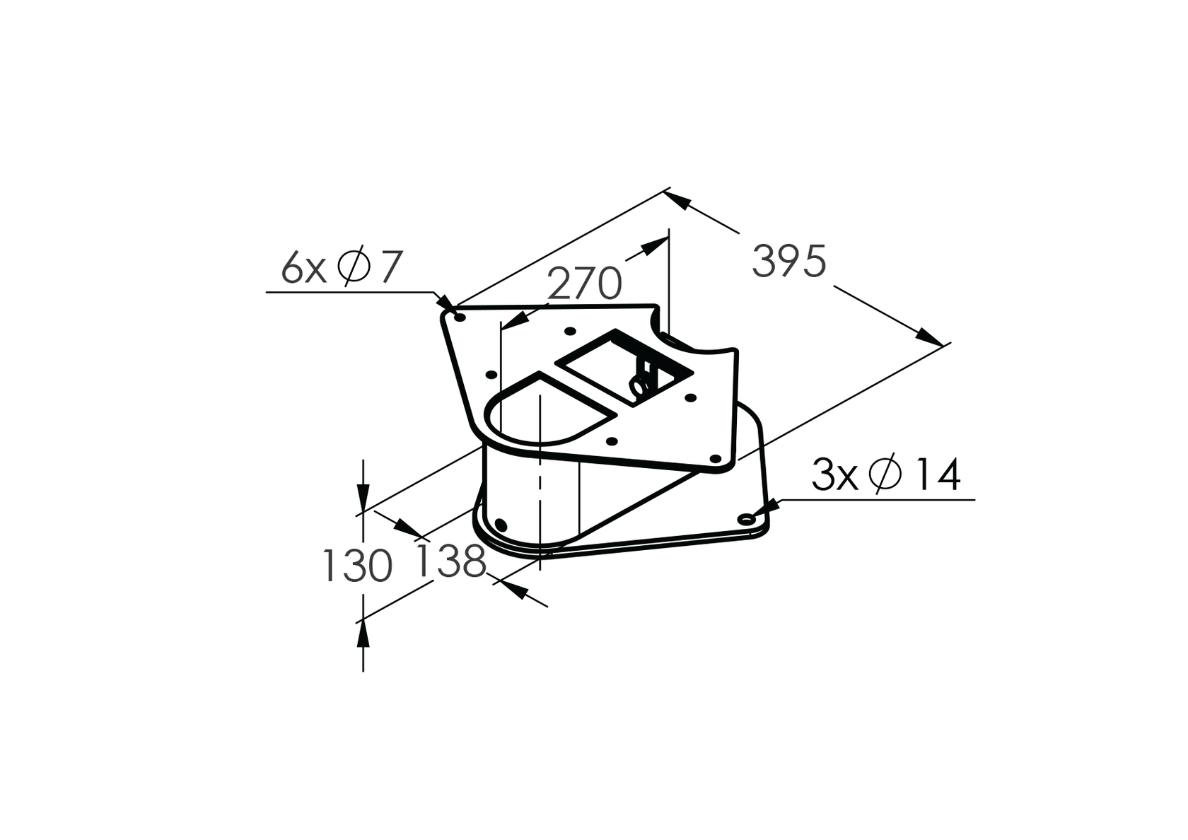 Schody spiralne 130x314x395mm