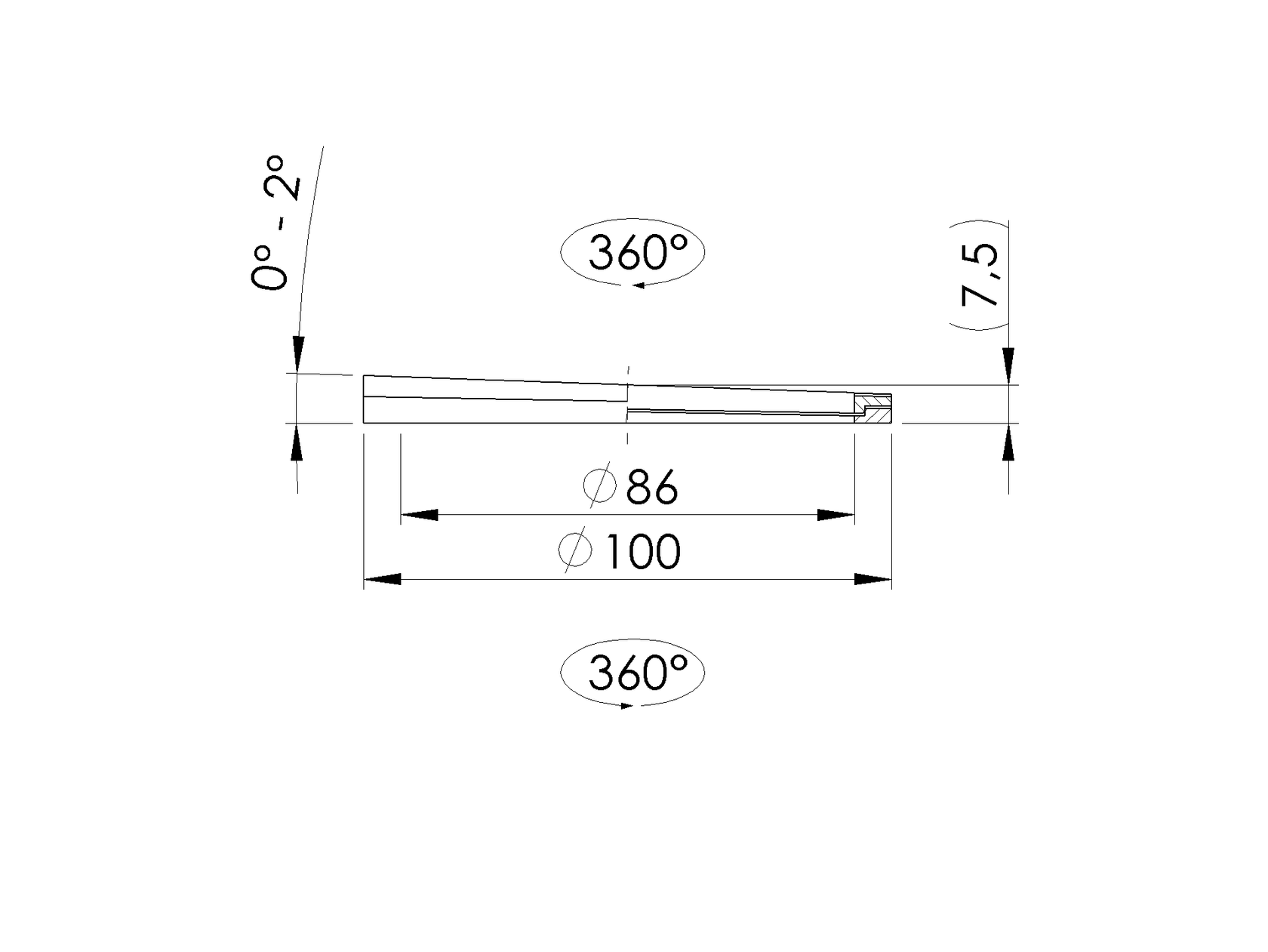 Podložka - uhlovo nastaviteľná