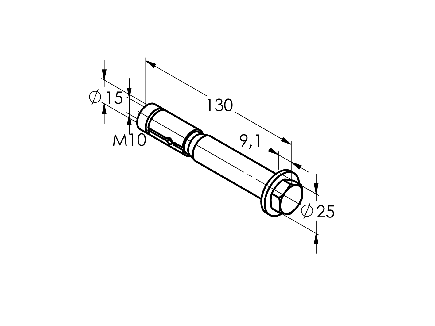 Kotwa do dużych obciążeń z wkrętem sześciokątnym M10