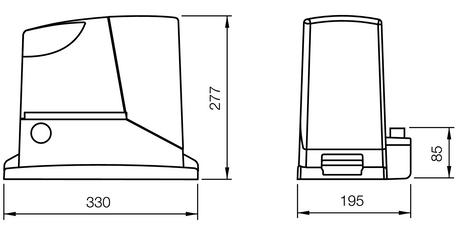 Zestaw automatyki do bram : NICE max 400kg
