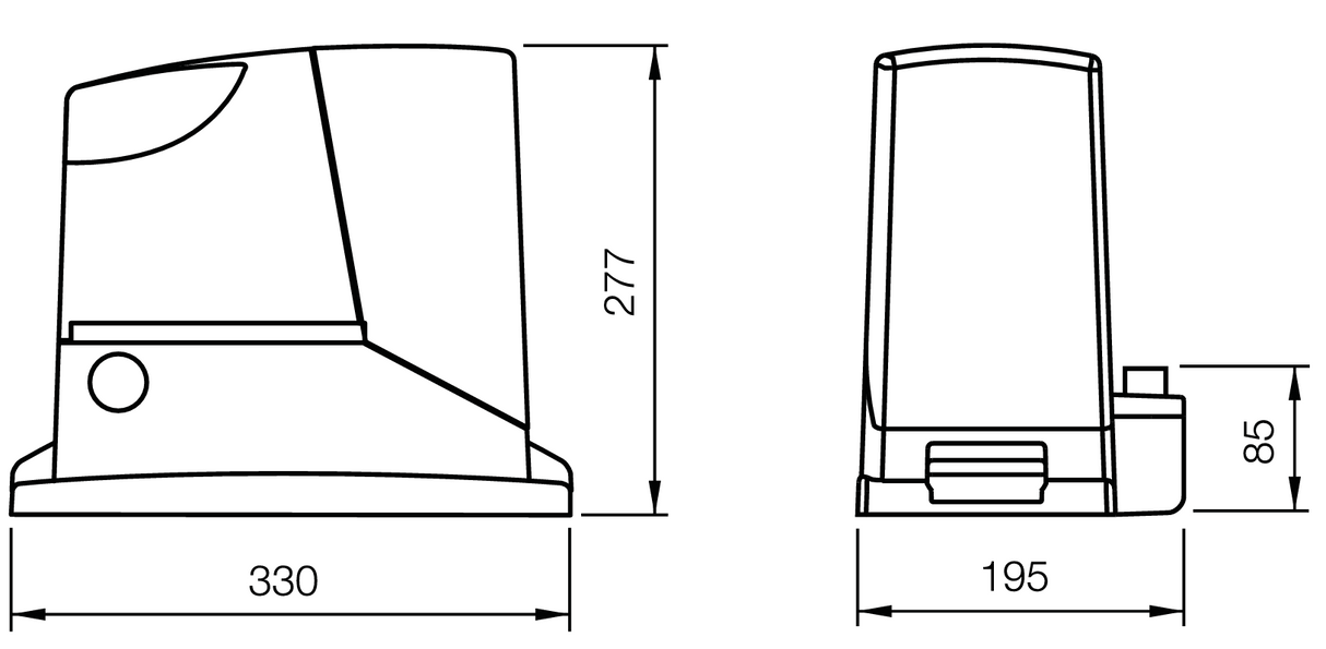 Kompletne Zestawy do Bram NICE set, max 400kg