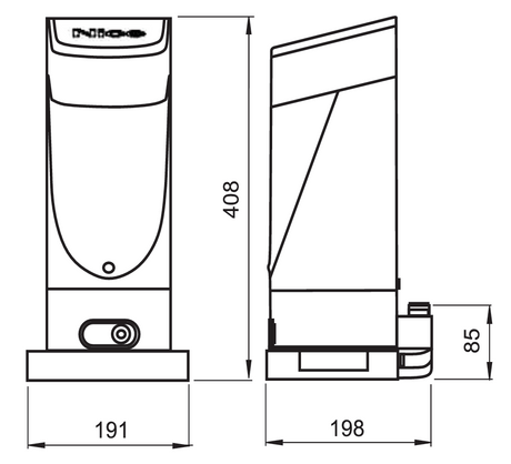 Zestaw automatyki do bram  NICE set, max 400kg