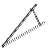 TMS 15°-30° nastaviteľný trojuholník. úchyt - set