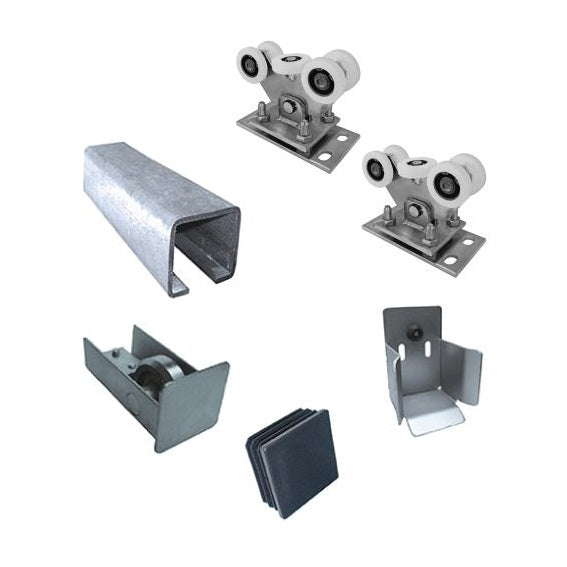 Zestaw do bram przesuwnych Zn, NYLON, 78x78mm