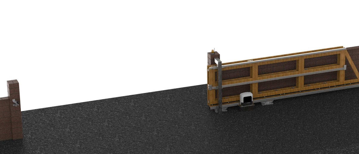 Teleskopowy system bramy. Max 8m. 2-dzielna