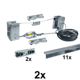 Teleskopowy system bramy. Max 15m, 3-dzielna