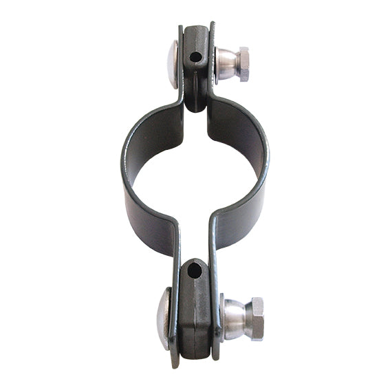 Objímka priebežná na stĺpik ZnPVC D48mm antracit