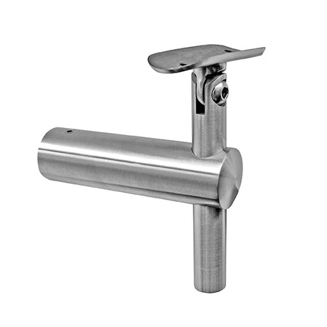 Uchwyt poręczy fi 42,4 na słupek plochy AISI304, f