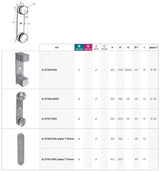Mocowanie boczne-punktowe do szkła