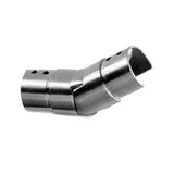 Uchwyt szkla-złączka rury-kolano AISI316 25-55°up,