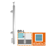 Słupek boczny 40x40x2 AISI 304
