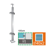 Slupek AISI304, 40x40x2/4xmodel22/H1000mm