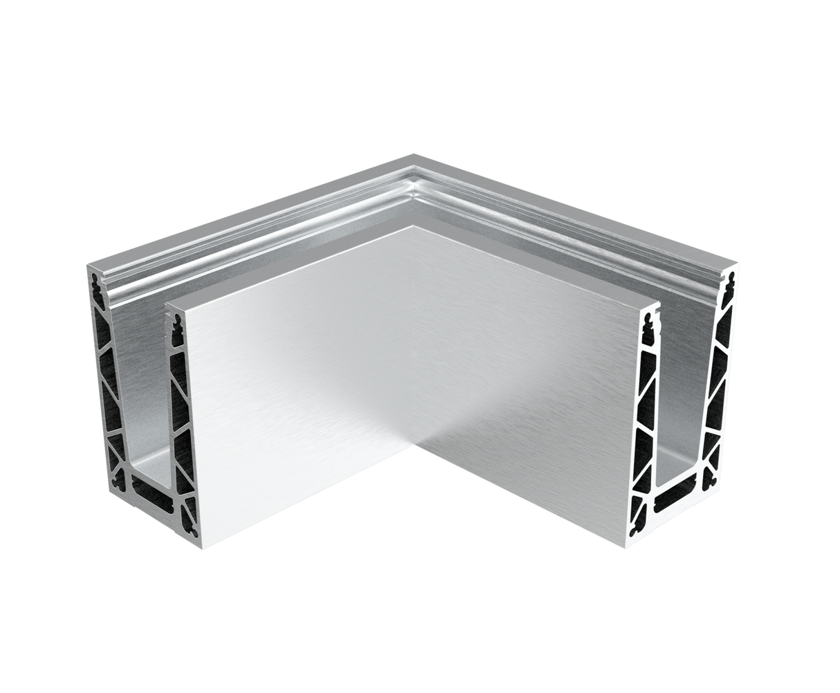 Profil balustrady szklanej Al AL/ELOX/Satin L195mm