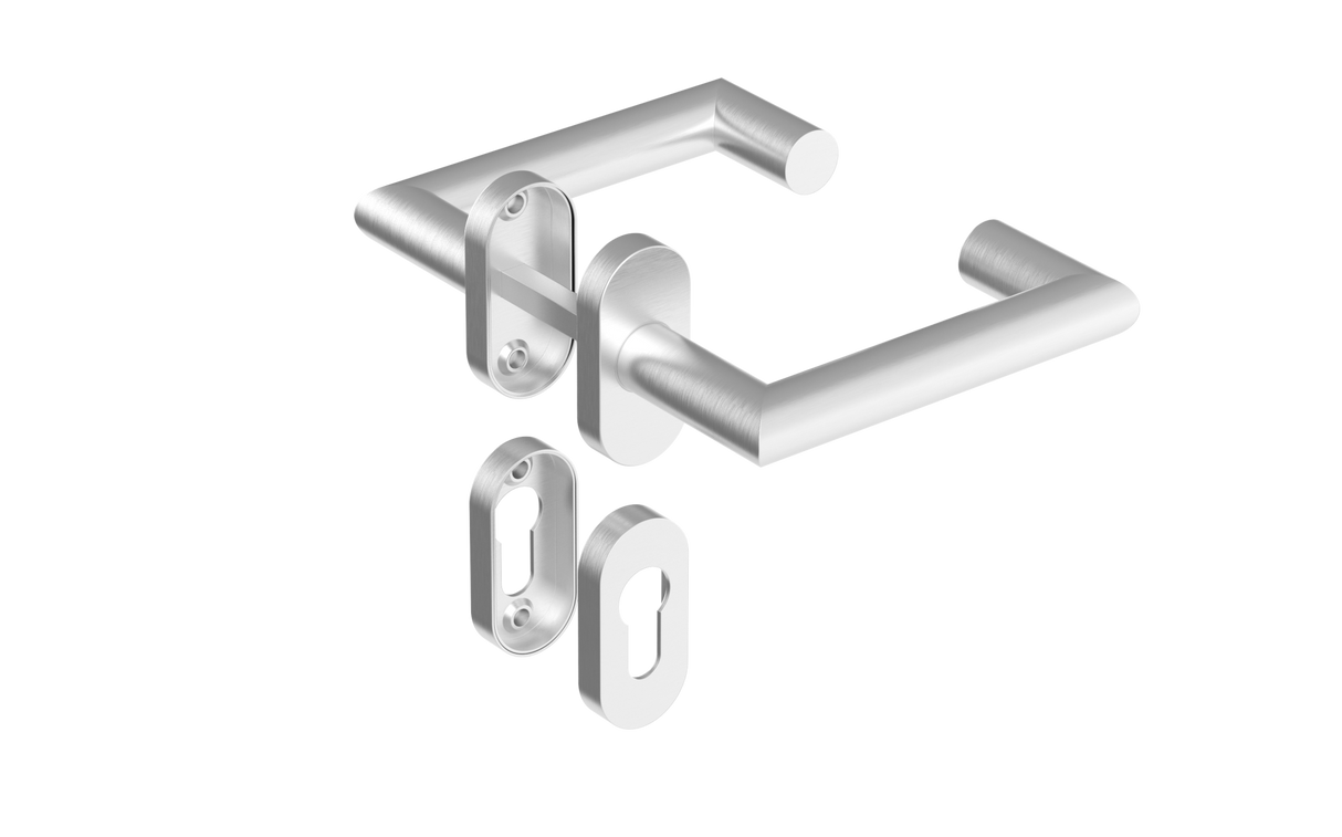 Klamka z szyldem AISI 304, K320