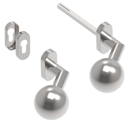 Gałko-gałka AISI 304, K320, lewa