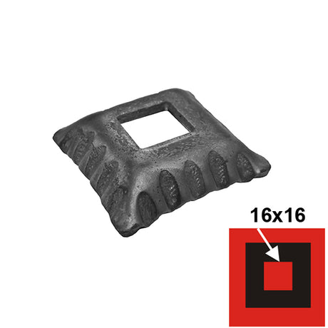 Maskownica ozdobna 50x50, 17x17, h13mm