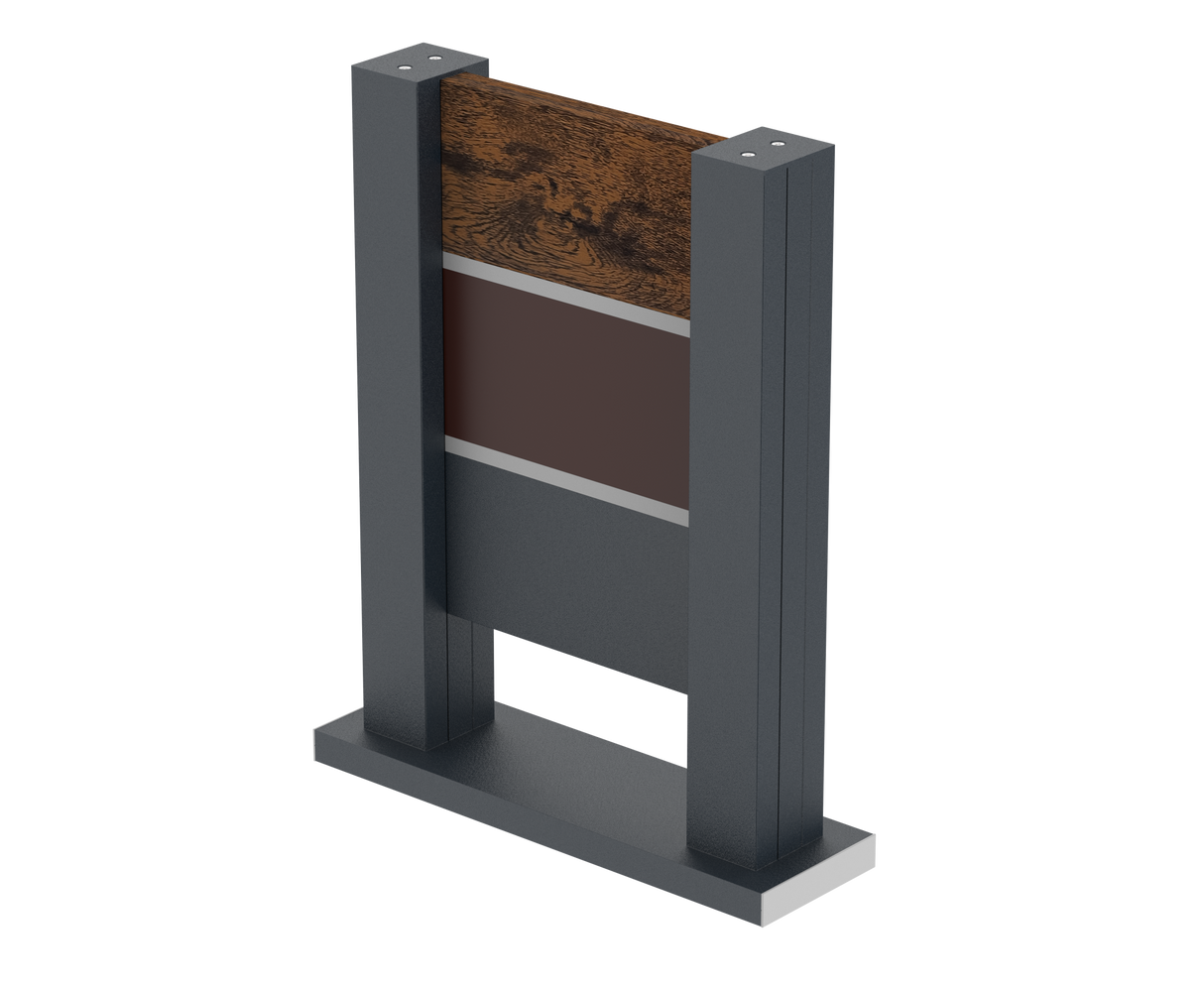 Próbka ogrodzenia 0,3x0,4m wolnostojąca dla płaskich listew FG/S20