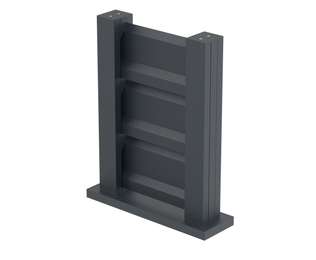 Próbka ogrodzenia 0,3x0,4m wolnostojąca dla listew żaluzjowych FG/L2S20x120