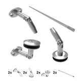 Daszek nierdzewny- okucia kpl