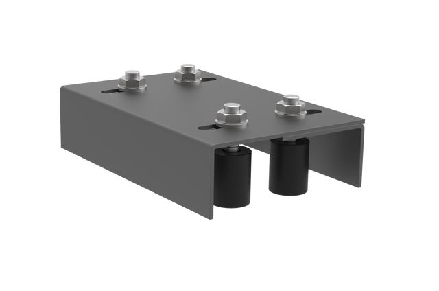 Prowadnice górne 4-rolkowe regulowane Zn, antracyt