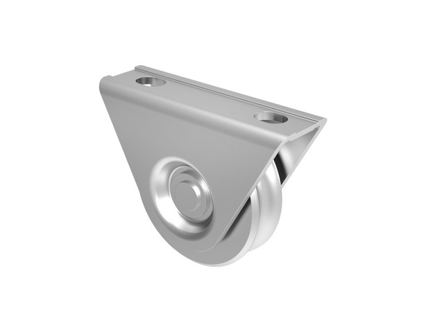 Koło do bram przesuwnych z rowkiem U, INOX, D80