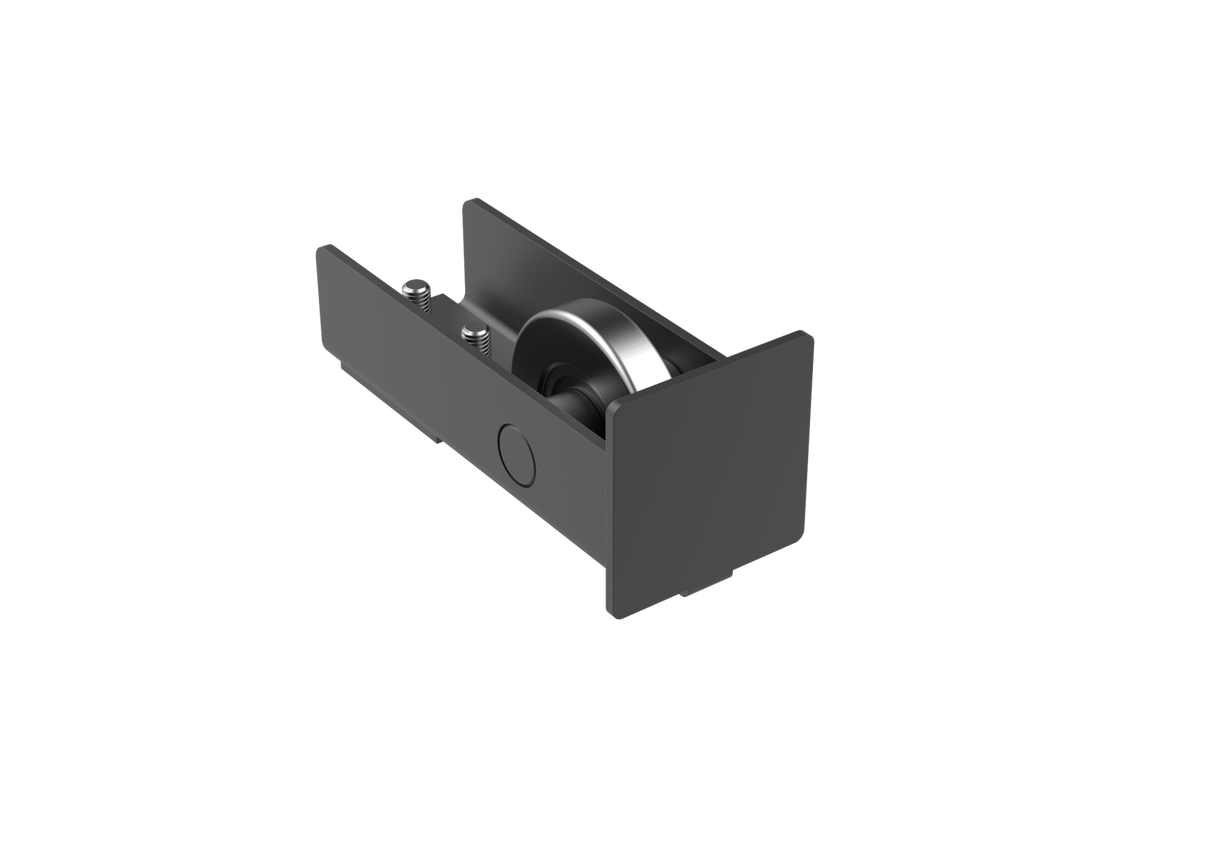 Rolka najazdowa Zn, profile 80x80, czarna