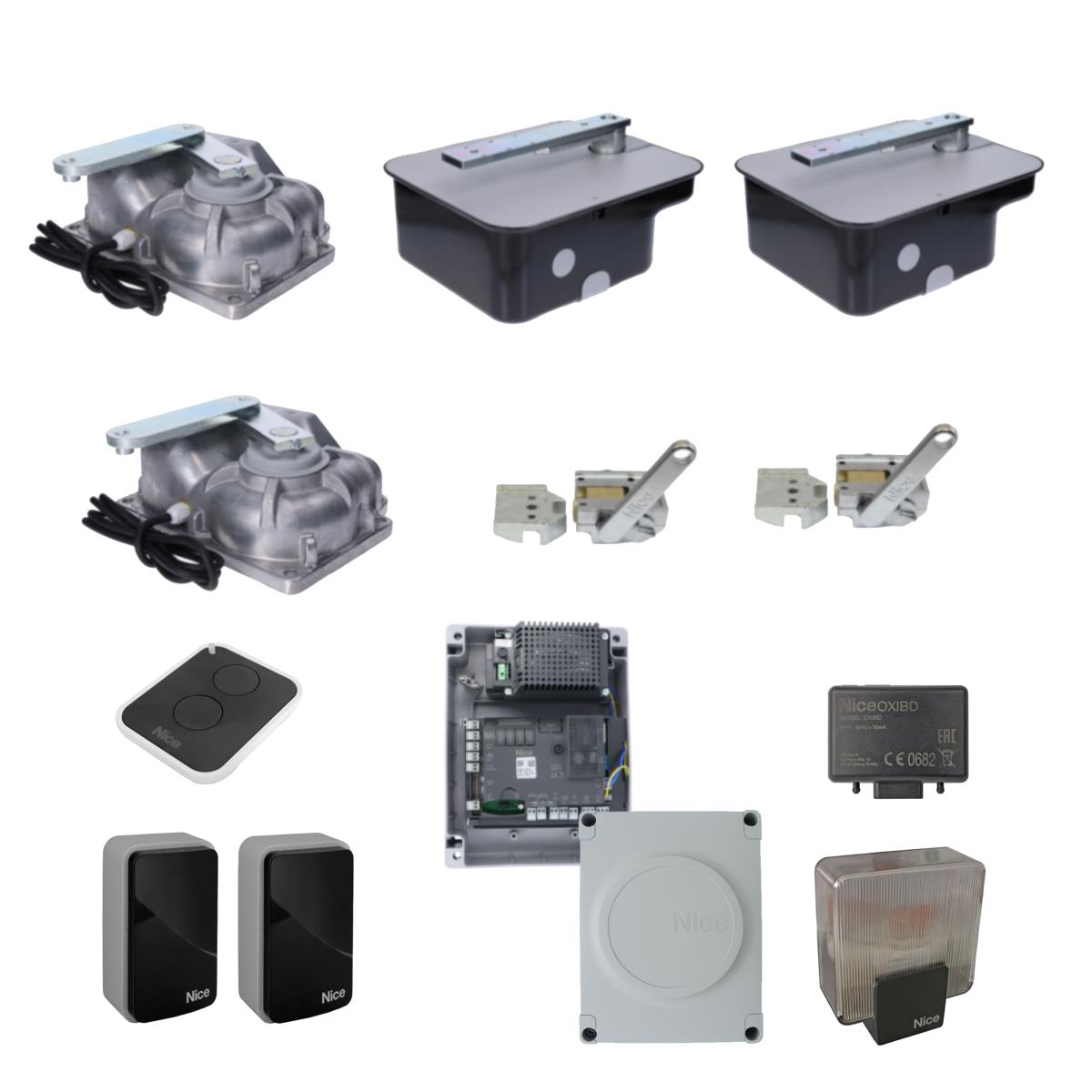 Nice najazd podziemny do bramy dwuskrzydłowej, wyposażony w fotokomór