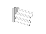 Aluminiowy adapter 66x40-1700mm do żaluzji do 46mm R7016