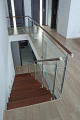 Słupek nierdzewny -prosto AISI304, D42,4x2/4xmodel